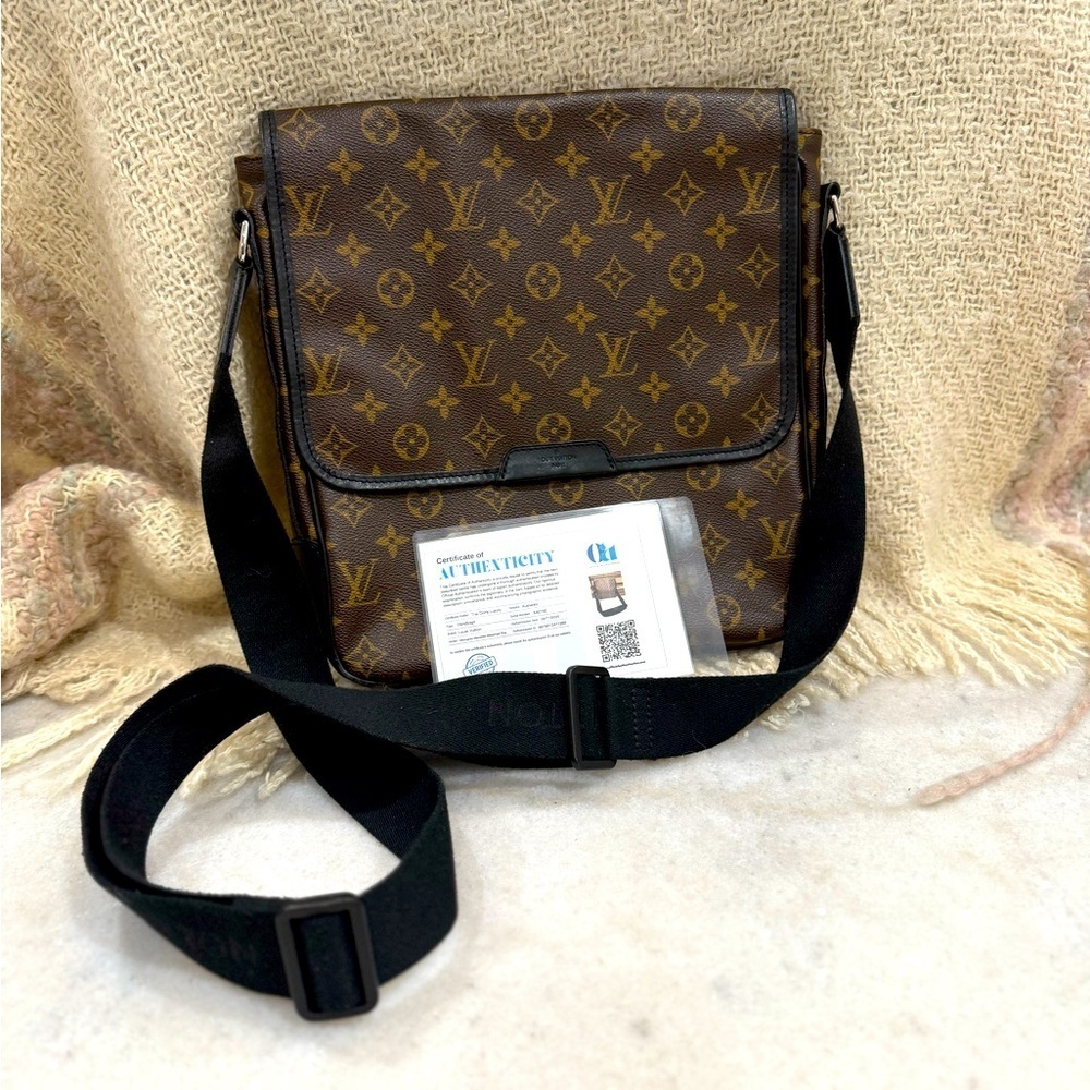 Louis Vuitton Monogram Messenger Bag in Brown and Black - Picture 16 of 16